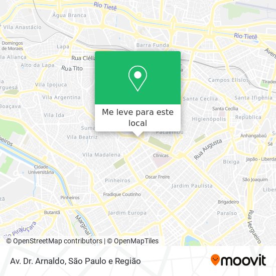 Av. Dr. Arnaldo mapa