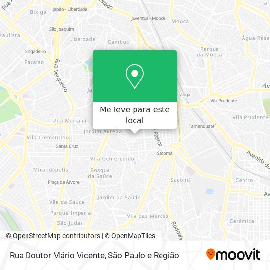 Rua Doutor Mário Vicente mapa