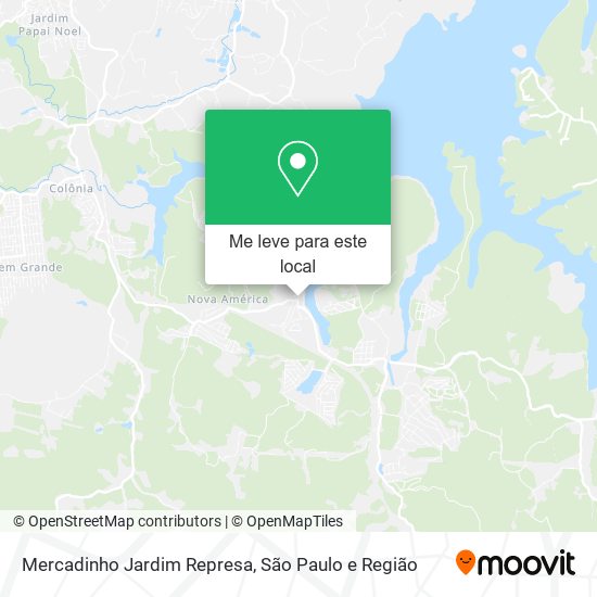 Mercadinho Jardim Represa mapa