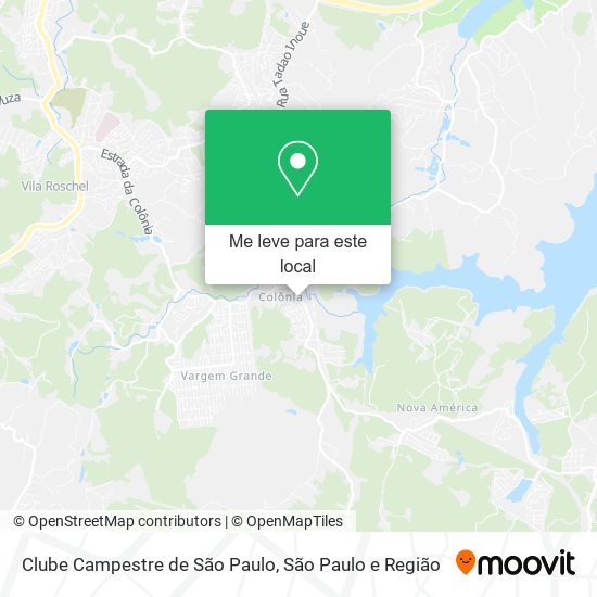 Clube Campestre de São Paulo mapa