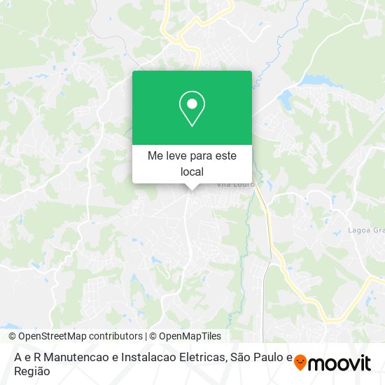 A e R Manutencao e Instalacao Eletricas mapa