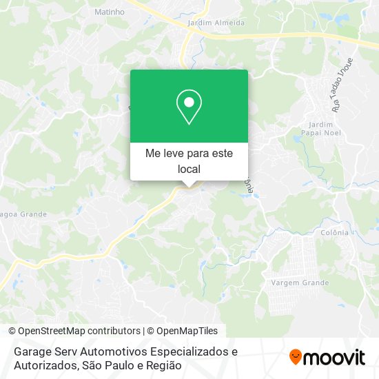 Garage Serv Automotivos Especializados e Autorizados mapa