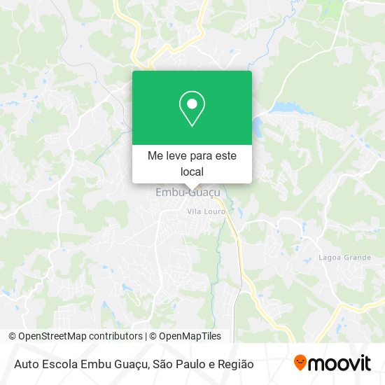 Auto Escola Embu Guaçu mapa