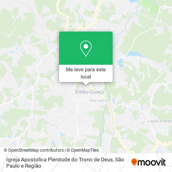 Igreja Apostolica Plenitude do Trono de Deus mapa