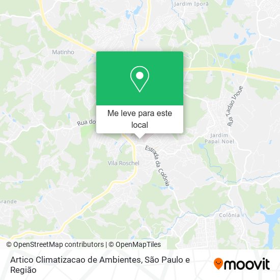 Artico Climatizacao de Ambientes mapa