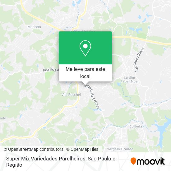 Super Mix Variedades Parelheiros mapa