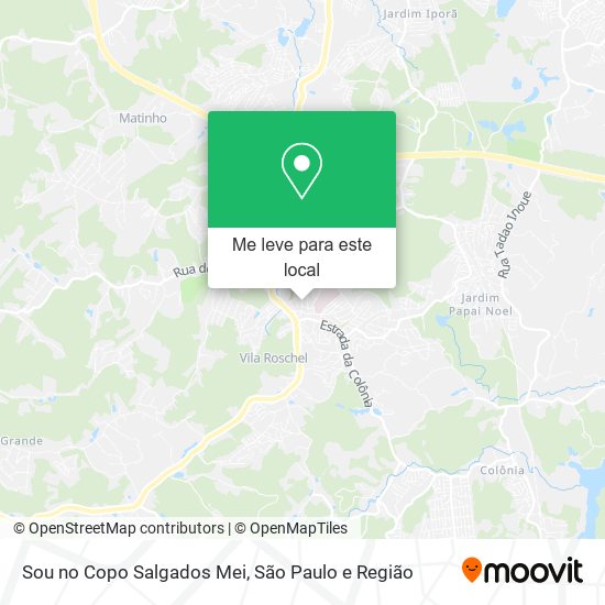 Sou no Copo Salgados Mei mapa