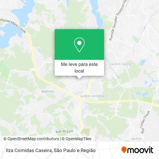 Ilza Comidas Caseira mapa