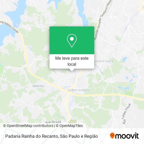 Padaria Rainha do Recanto mapa