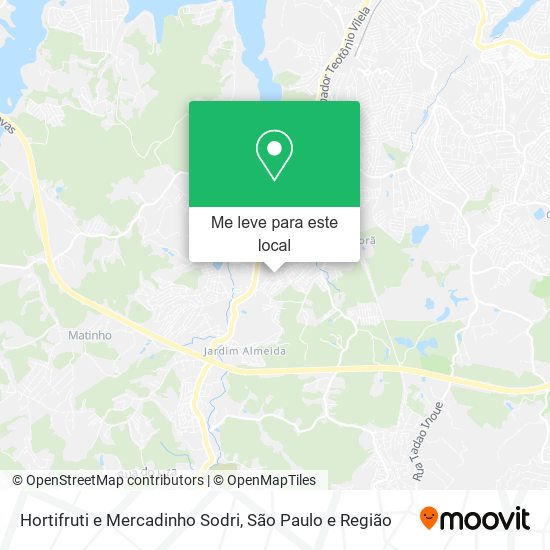 Hortifruti e Mercadinho Sodri mapa