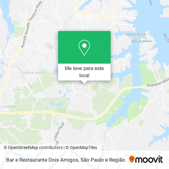 Bar e Restaurante Dois Amigos mapa