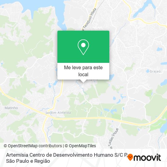 Artemísia Centro de Desenvolvimento Humano S / C P mapa