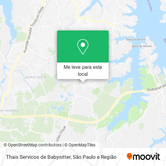 Thais Servicos de Babysitter mapa