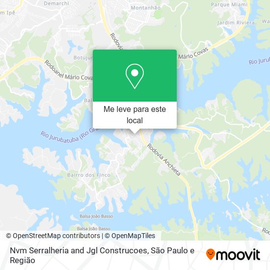 Nvm Serralheria and Jgl Construcoes mapa
