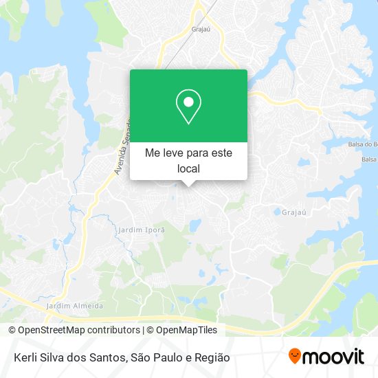 Kerli Silva dos Santos mapa