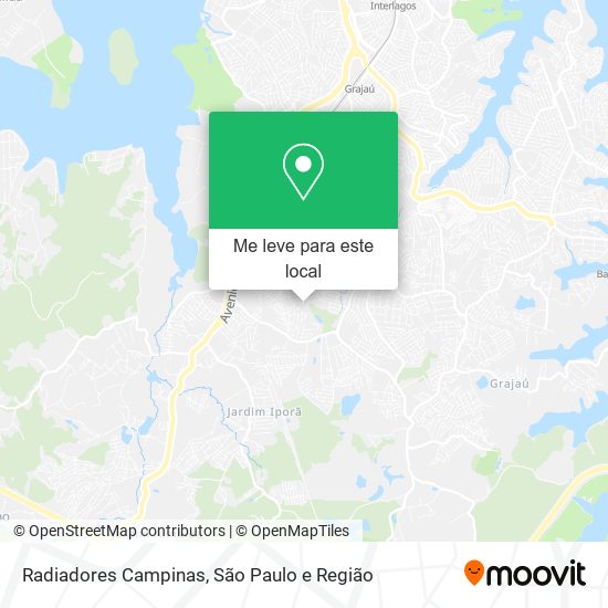 Radiadores Campinas mapa