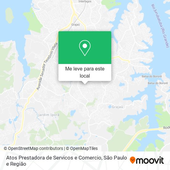 Atos Prestadora de Servicos e Comercio mapa