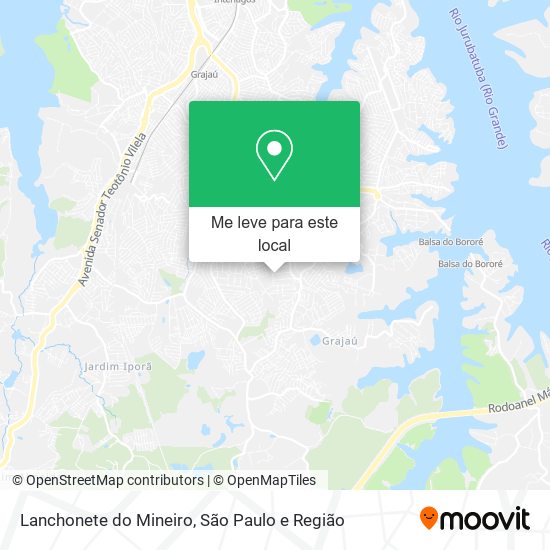 Lanchonete do Mineiro mapa