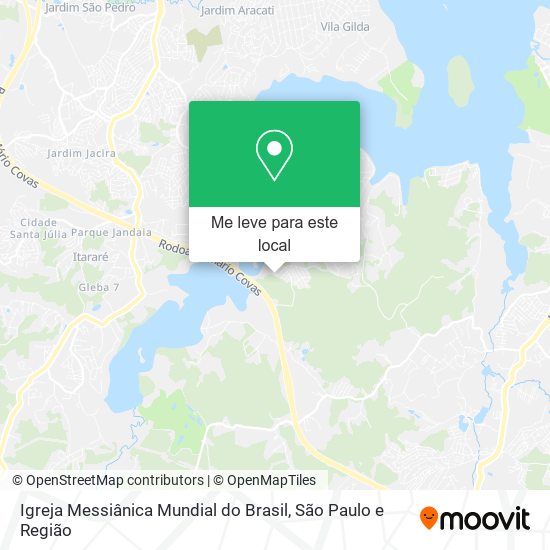 Igreja Messiânica Mundial do Brasil mapa