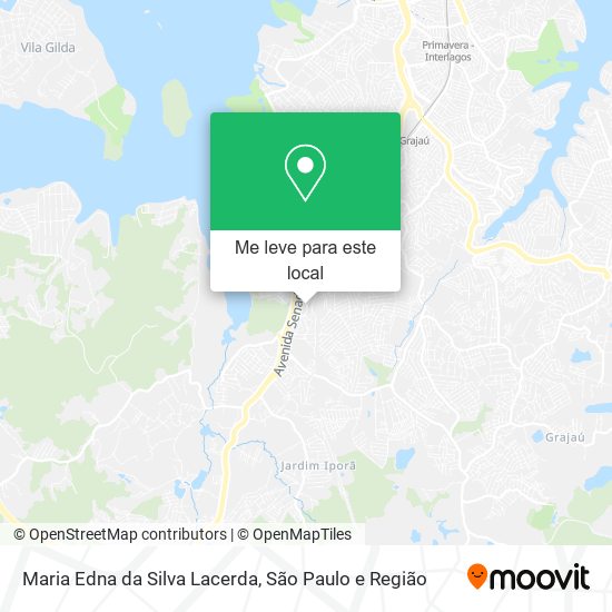Maria Edna da Silva Lacerda mapa