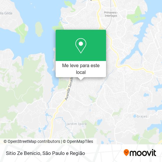 Sitio Ze Benicio mapa
