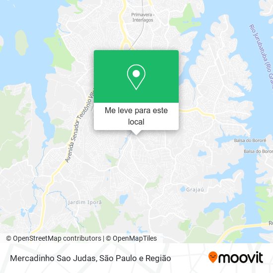 Mercadinho Sao Judas mapa