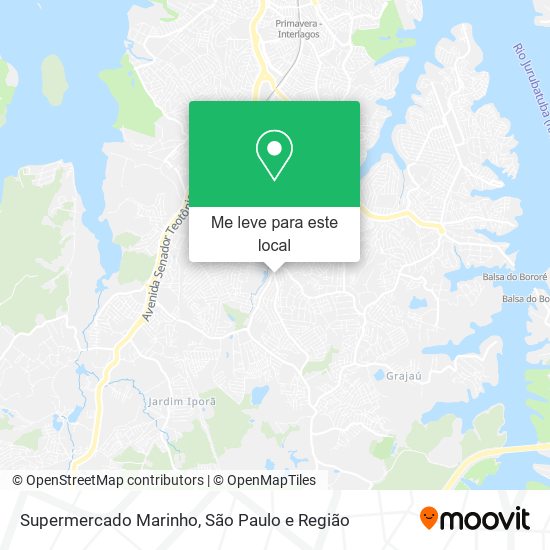 Supermercado Marinho mapa