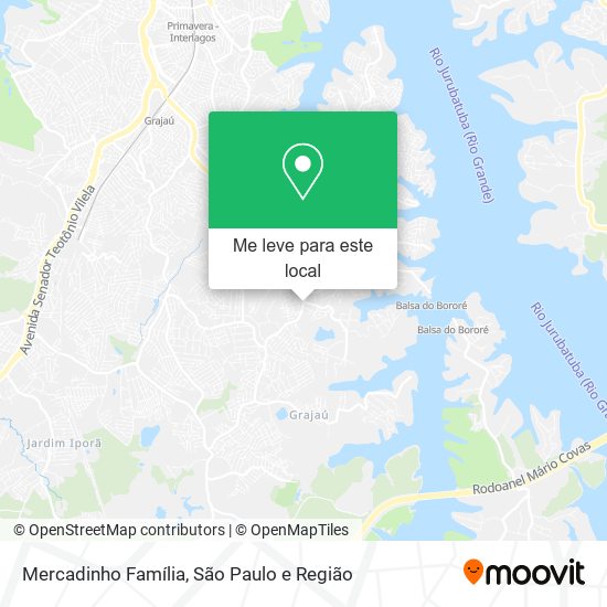 Mercadinho Família mapa