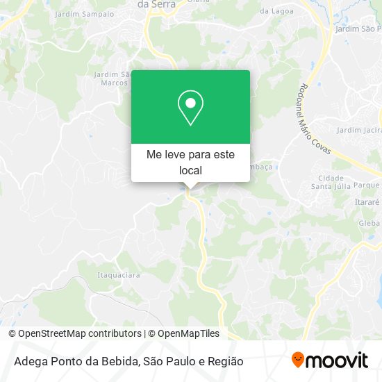 Adega Ponto da Bebida mapa