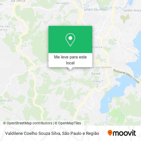 Valdilene Coelho Souza Silva mapa