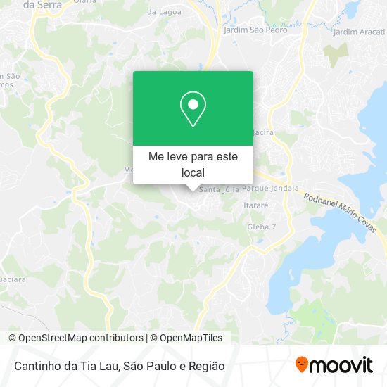 Cantinho da Tia Lau mapa