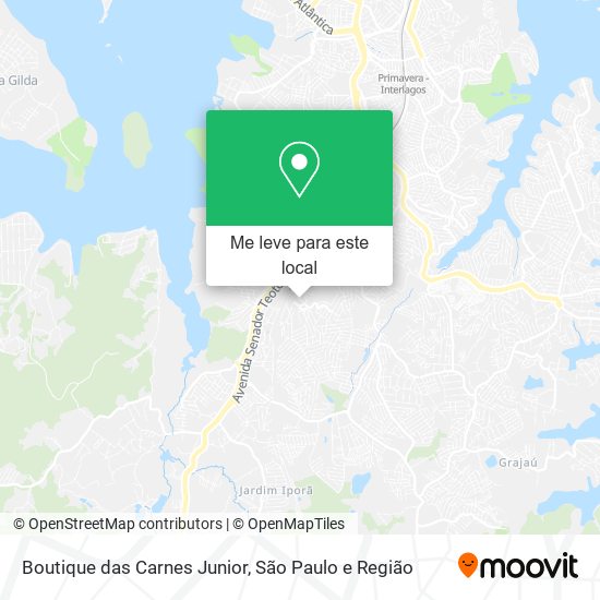 Boutique das Carnes Junior mapa