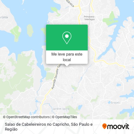 Salao de Cabeleireiros no Capricho mapa