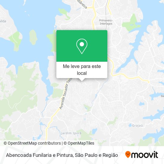 Abencoada Funilaria e Pintura mapa