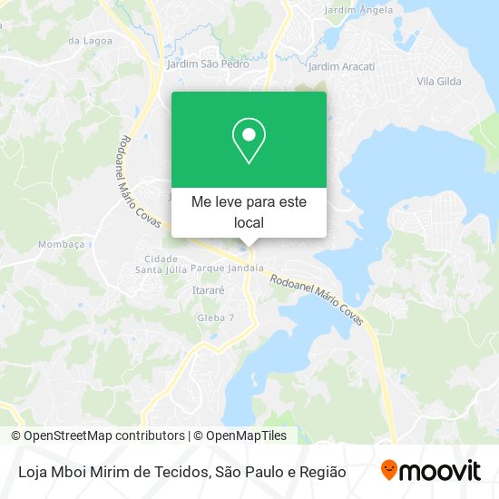 Loja Mboi Mirim de Tecidos mapa