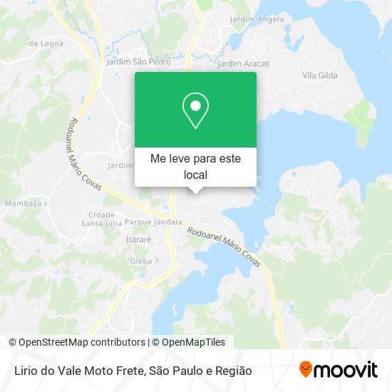 Lirio do Vale Moto Frete mapa