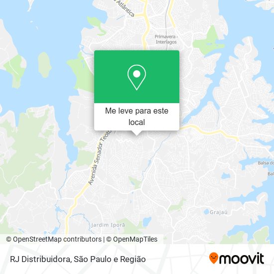 RJ Distribuidora mapa