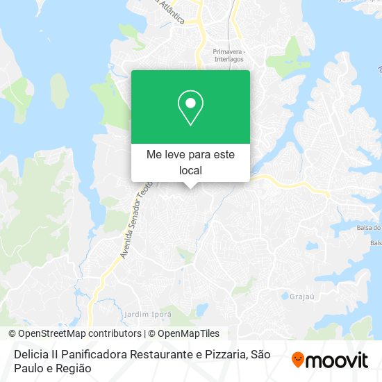 Delicia II Panificadora Restaurante e Pizzaria mapa