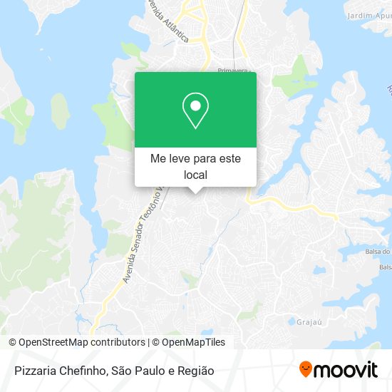 Pizzaria Chefinho mapa