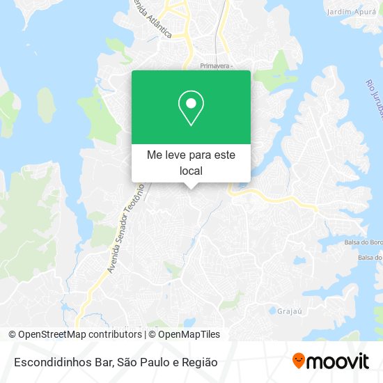 Escondidinhos Bar mapa