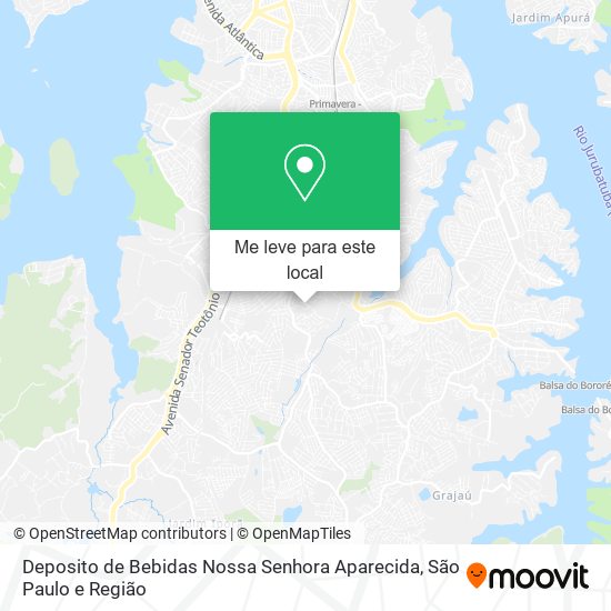 Deposito de Bebidas Nossa Senhora Aparecida mapa