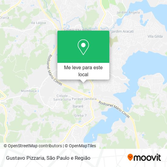 Gustavo Pizzaria mapa