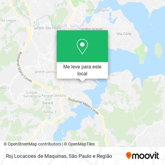 Rsj Locacoes de Maquinas mapa