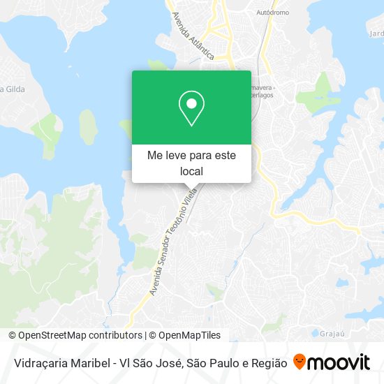 Vidraçaria Maribel - Vl São José mapa