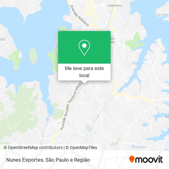 Nunes Esportes mapa