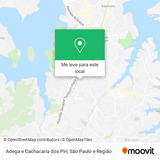 Adega e Cachacaria dos Piri mapa