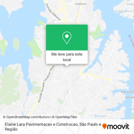 Elaine Lara Pavimentacao e Construcao mapa