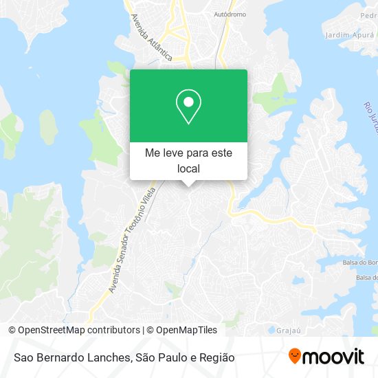 Sao Bernardo Lanches mapa