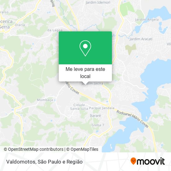 Valdomotos mapa