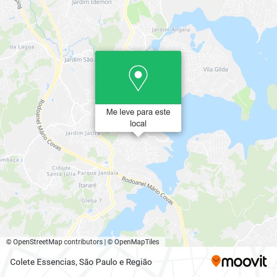 Colete Essencias mapa